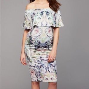 NWT Ripe Off The Shoulder Maternity Dress - floral - Size M